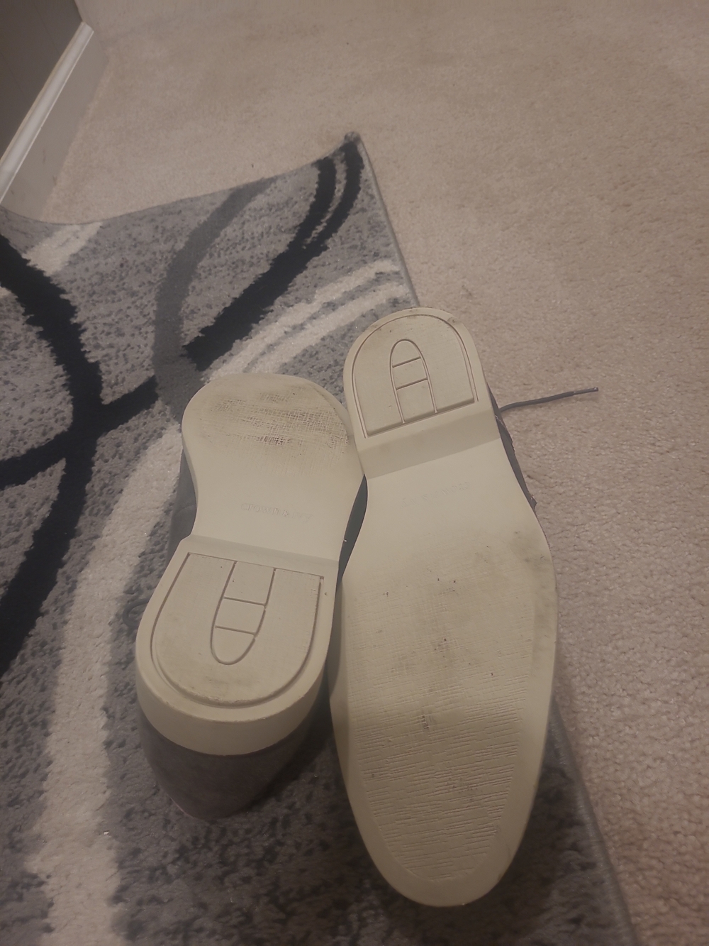 Crown & Ivy Percy Grey/White/Pink Casual Oxfords 10 M - Picture 13 of 15